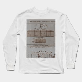 Wright Brother's Plane Patent! v1 Long Sleeve T-Shirt